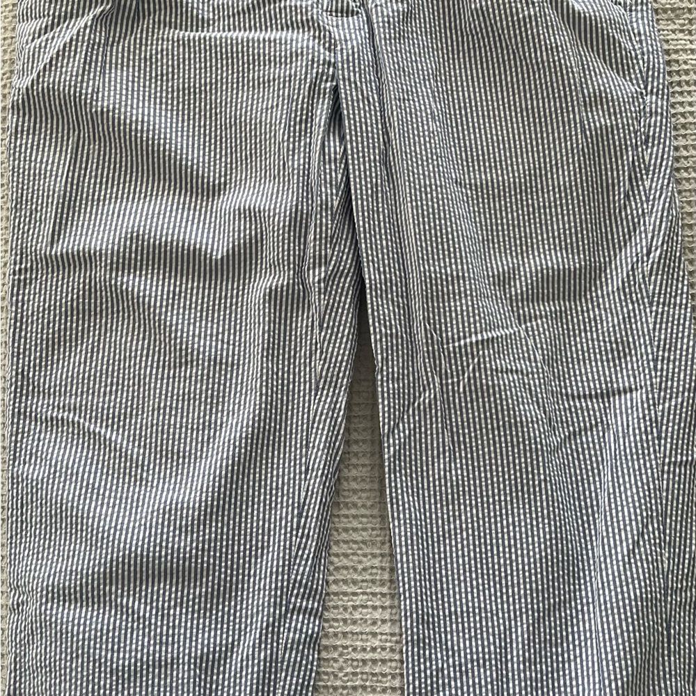 Jos. A. Bank Blue Seersucker Striped Dress Pants
